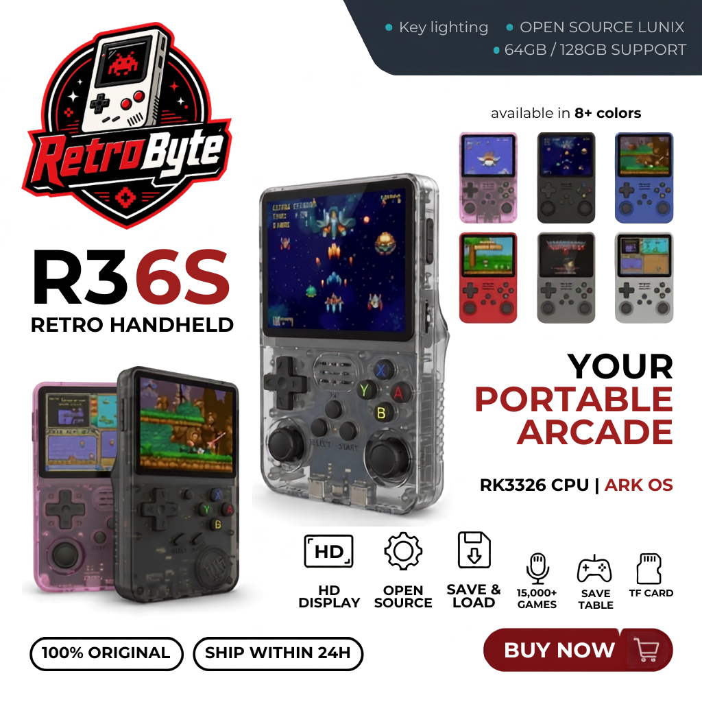 RetroByte R36S Retro Handheld Video Game Console
