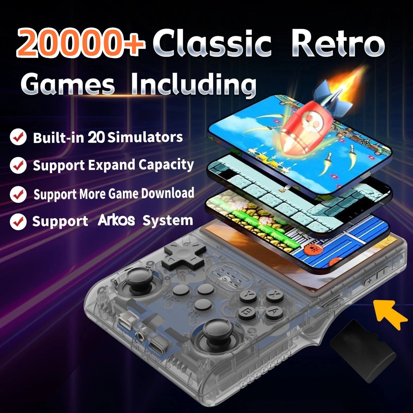 BOYHOM R36S Retro Game Console Handheld