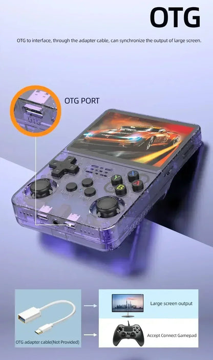 R36S Retro Handheld Video Game Console Open Source Linux System 3 5 Inch IPS Screen Portable Pocket Video Player 64GB 128GBGames