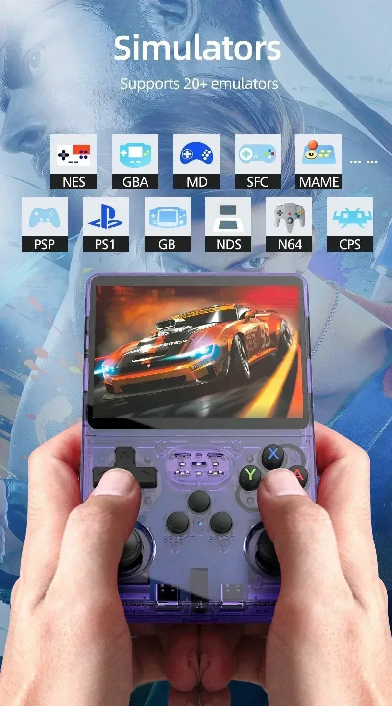R36S Retro Handheld Video Game Console Open Source Linux System 3 5 Inch IPS Screen Portable Pocket Video Player 64GB 128GBGames
